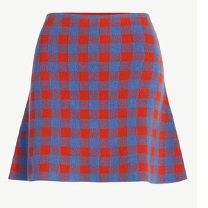 Free Assembly Women's Fit and Flare Plaid Mini Sweater Skirt, Free Assembly